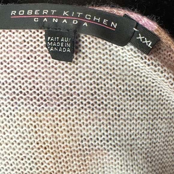 Robert Kitchen Tank Top Canada XX Large Sleeveless Floral Watercolor Knit Shirt - Picture 6 of 6